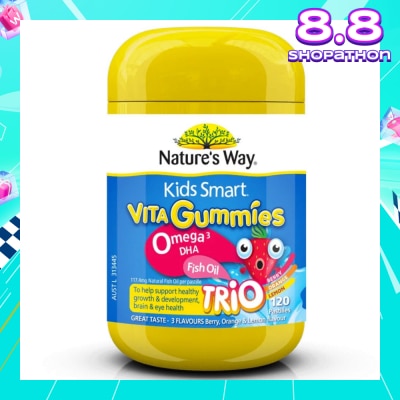 NATURES WAY Kids Smart Vita Gummies Omega-3 DHA 120s