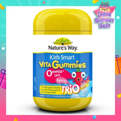 NATURES WAY Kids Smart Vita Gummies Omega-3 DHA 120s
