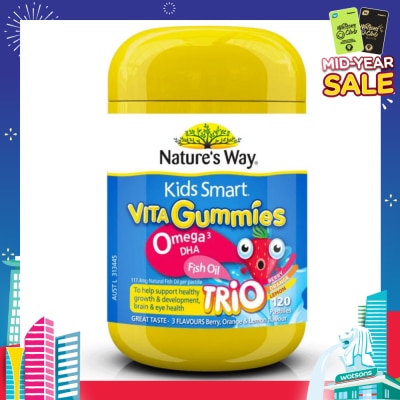 NATURES WAY Kids Smart Vita Gummies Omega-3 DHA 120s