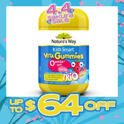 NATURES WAY - Kids Smart Vita Gummies Omega-3 DHA 120s