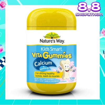 NATURES WAY Kids Smart Vita Gummies Calcium + Vit D 120s