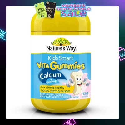 NATURES WAY Kids Smart Vita Gummies Calcium + Vit D 120s