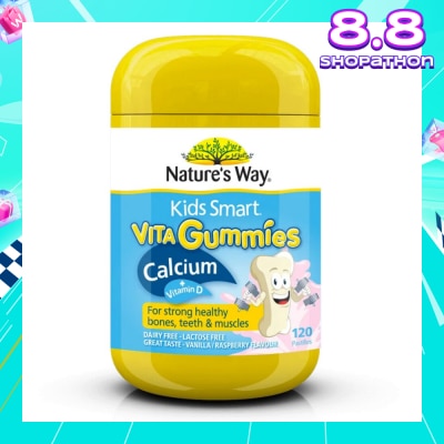 NATURES WAY Kids Smart Vita Gummies Calcium + Vit D 120s