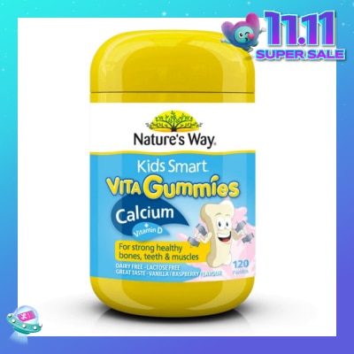 NATURES WAY Kids Smart Vita Gummies Calcium + Vit D 120s