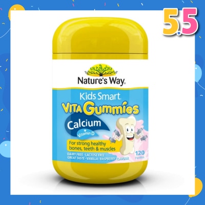 NATURES WAY Kids Smart Vita Gummies Calcium + Vit D 120s