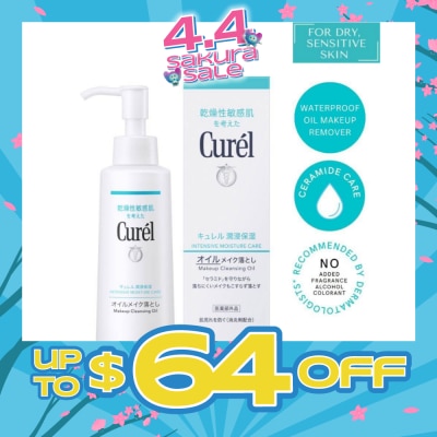 CUREL - Intensive Moisture Care Makeup Cleansing Oil (Waterproof Makeup Remover For Sensitive Skin) 150ml
