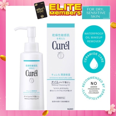 CUREL Intensive Moisture Care Makeup Cleansing Oil (Waterproof Makeup Remover For Sensitive Skin) 150ml