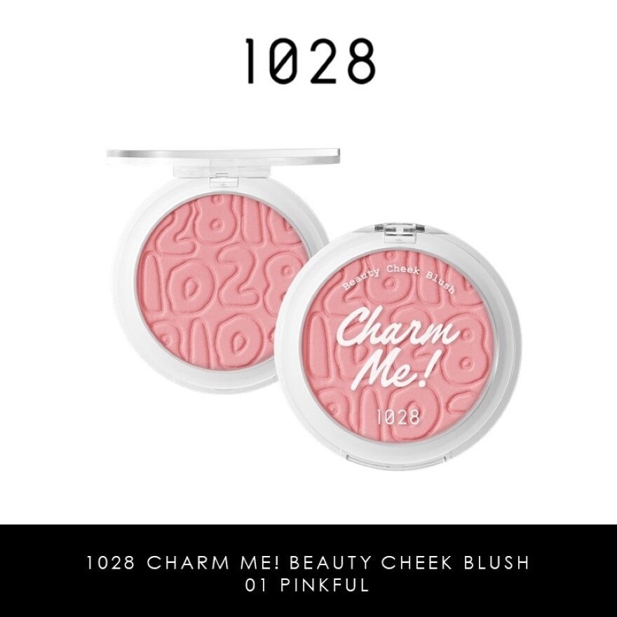 Charmme Beauty Cheek Blush Pinkful (A Petal Pink Nude For A Rosy Spring Time Glow) 5.5g