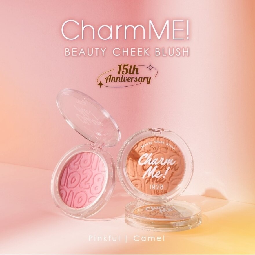 Charmme Beauty Cheek Blush Pinkful (A Petal Pink Nude For A Rosy Spring Time Glow) 5.5g