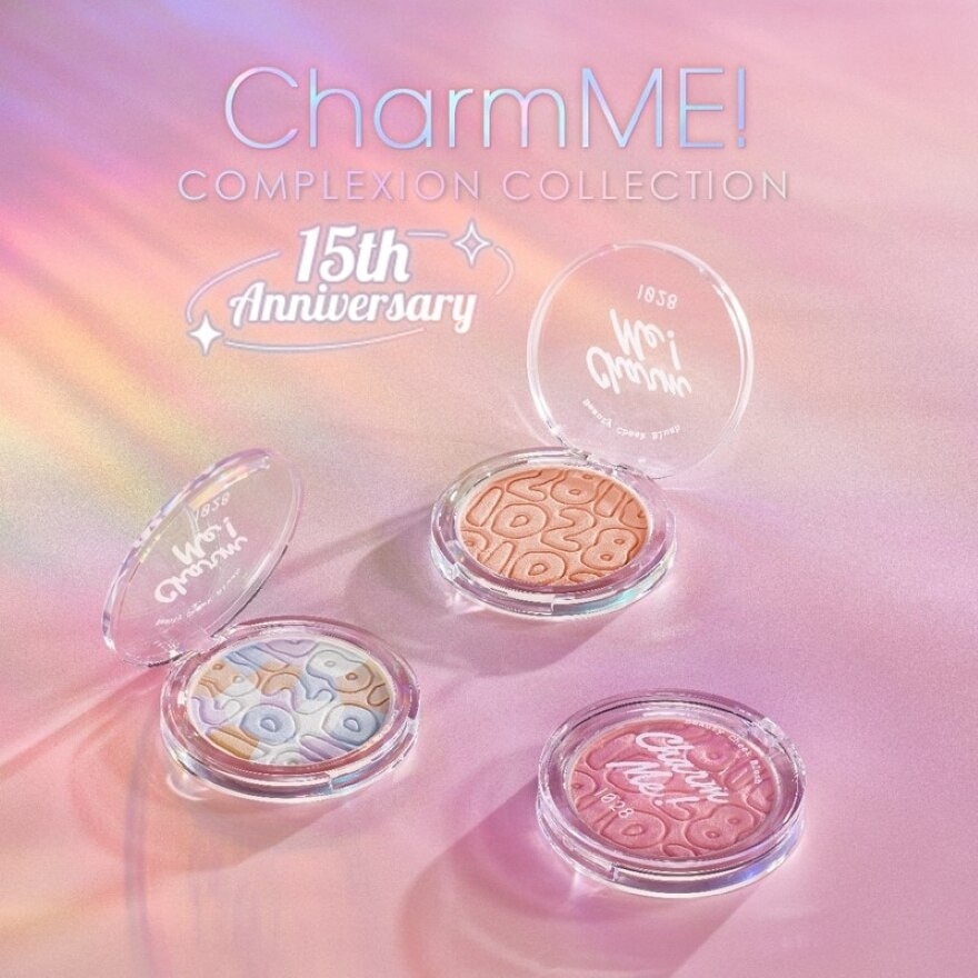 Charmme Longwear Pressed Powder (Absorbs Excess Sebum, Blurs Pores, Sets Makeup) 5.5g