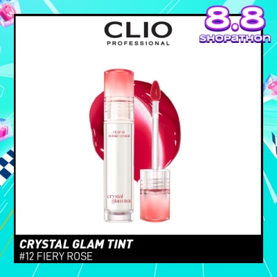 CLIO Crystal Glam Tint 12 Fiery Rose 3.4g (Expiry: Nov`2025)