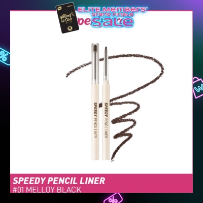 PERIPERA Speedy Pencil Liner 01 Melloy Black 0.14g