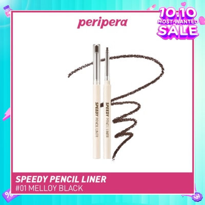 PERIPERA Speedy Pencil Liner 01 Melloy Black 0.14g