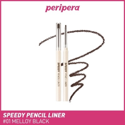 PERIPERA Speedy Pencil Liner 01 Melloy Black 0.14g