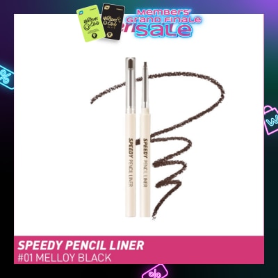 PERIPERA Speedy Pencil Liner 01 Melloy Black 0.14g