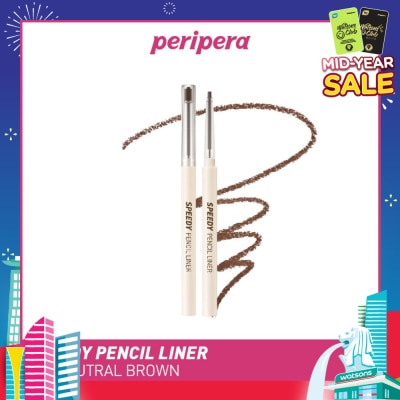 PERIPERA Speedy Pencil Liner 02 Neutral Brown 0.14g