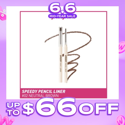 PERIPERA - Speedy Pencil Liner 02 Neutral Brown 0.14g