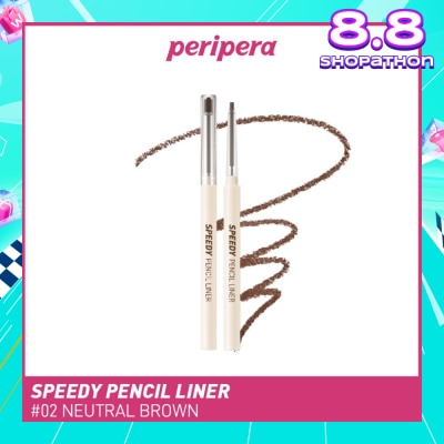 PERIPERA Speedy Pencil Liner 02 Neutral Brown 0.14g