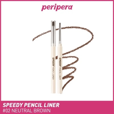 PERIPERA Speedy Pencil Liner 02 Neutral Brown 0.14g