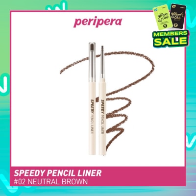 PERIPERA Speedy Pencil Liner 02 Neutral Brown 0.14g