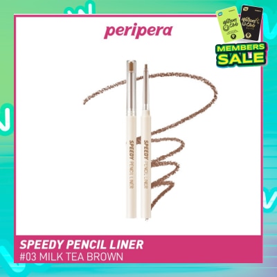 PERIPERA Speedy Pencil Liner 03 Milk Tea Brown 0.14g (Expiry: Feb`2026)