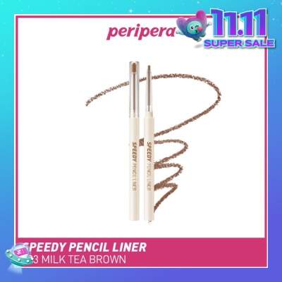 PERIPERA Speedy Pencil Liner 03 Milk Tea Brown 0.14g (Expiry: Feb`2026)