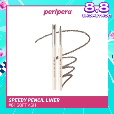 PERIPERA Speedy Pencil Liner 04 Soft Ash 0.14g