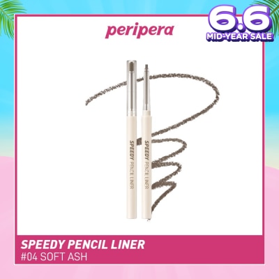 PERIPERA Speedy Pencil Liner 04 Soft Ash 0.14g