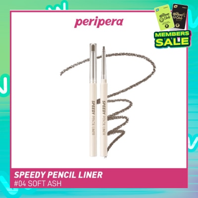 PERIPERA Speedy Pencil Liner 04 Soft Ash 0.14g