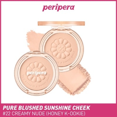 PERIPERA Pure Blushed Sunshine Cheek 22 Creamy Nude Honey K-Ookie 4.2g