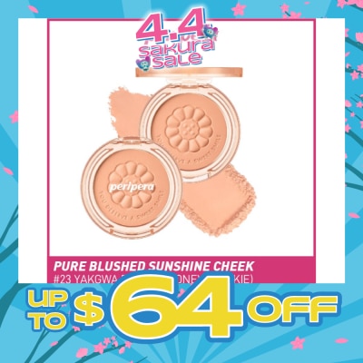 PERIPERA - Pure Blushed Sunshine Cheek 23 Yakgwa Brown Honey K-Ookie 4.2g