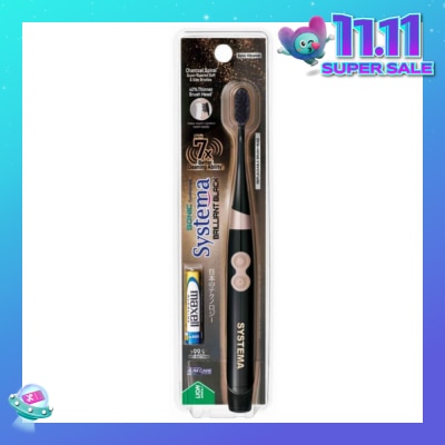 SYSTEMA Sonic Brilliant Black Toothbrush Electric 1s