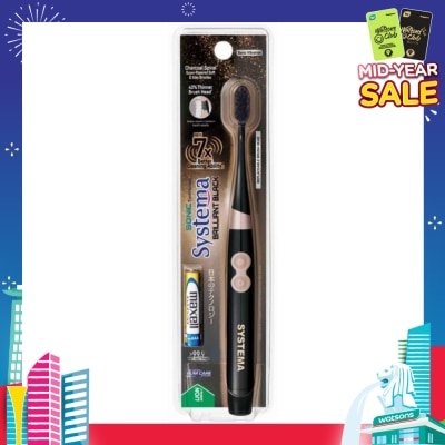 SYSTEMA Sonic Brilliant Black Toothbrush Electric 1s