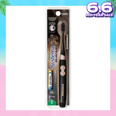 SYSTEMA Sonic Brilliant Black Toothbrush Electric 1s