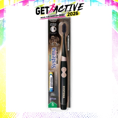SYSTEMA - Sonic Brilliant Black Toothbrush Electric 1s image