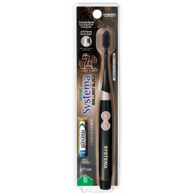 SYSTEMA Sonic Brilliant Black Toothbrush 1s