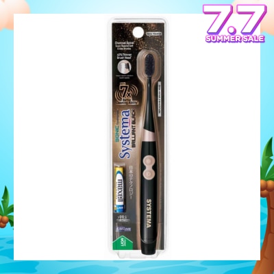 SYSTEMA Sonic Brilliant Black Toothbrush Electric 1s