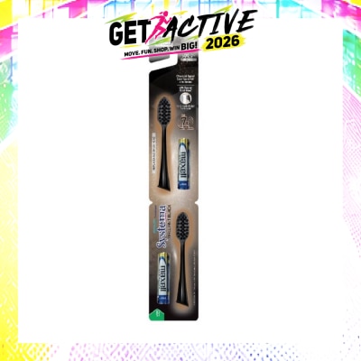 SYSTEMA - Sonic Brilliant Black Toothbrush Refills Compact Head 2s image