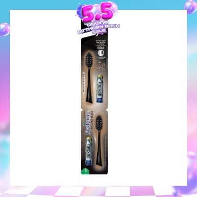 SYSTEMA - Sonic Brilliant Black Toothbrush Refills Compact Head 2s