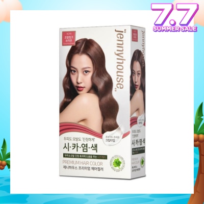 JENNYHOUSE Premium Hair Color #9CPB Coral Pink Brown (Helps Hair Stay Healthy With Cica Ingredients) 1s