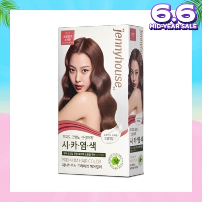 JENNYHOUSE Premium Hair Color #9CPB Coral Pink Brown (Helps Hair Stay Healthy With Cica Ingredients) 1s