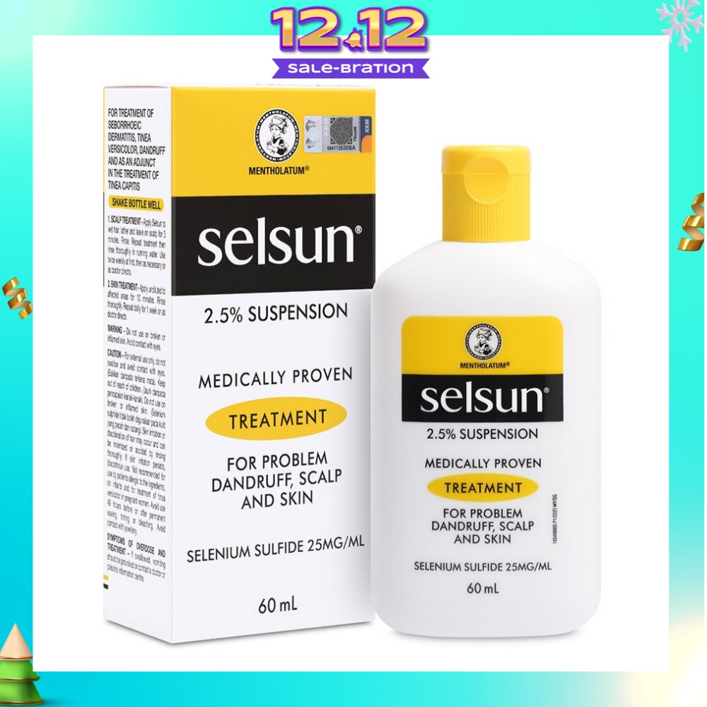 2.5% Anti Dandruff Suspension Shampoo (Medically Proven Treatment For Problem Dandruff, Scalp And Skin) 60ml