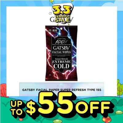 GATSBY Facial Paper Super Refresh Type O 15 sheets