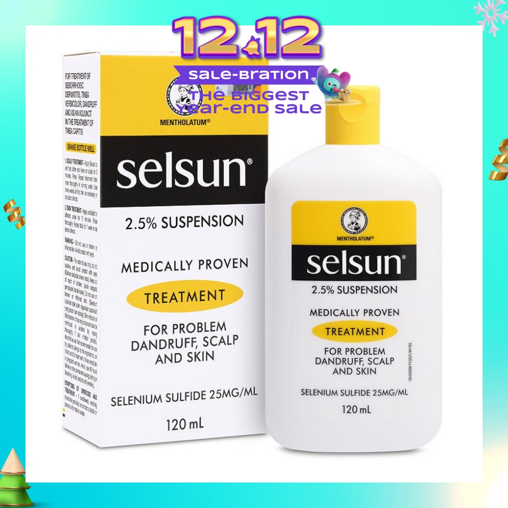 2.5% Anti Dandruff Suspension Shampoo (Medically Proven Treatment For Problem Dandruff, Scalp And Skin) 120ml