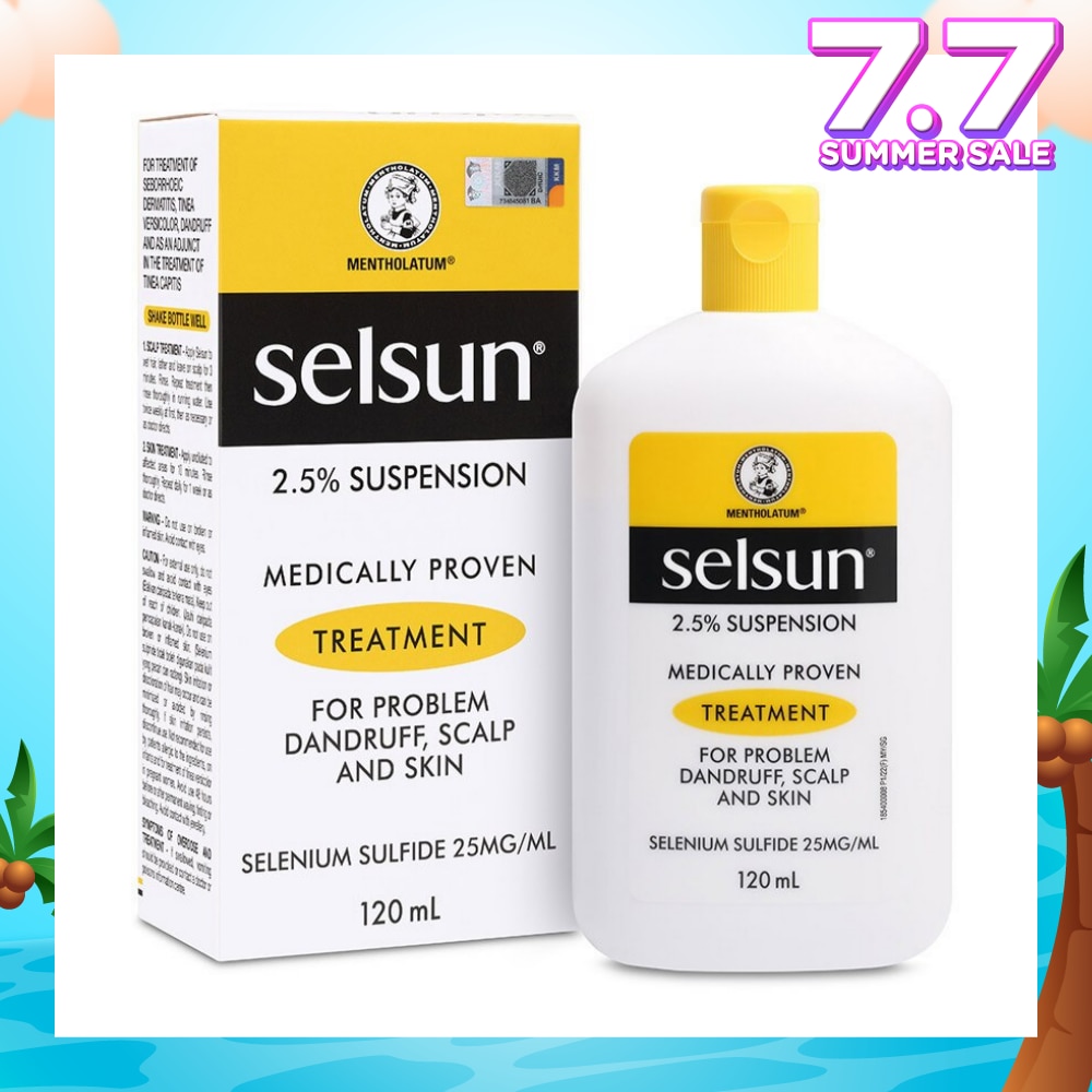 2.5% Anti Dandruff Suspension Shampoo (Medically Proven Treatment For Problem Dandruff, Scalp And Skin) 120ml