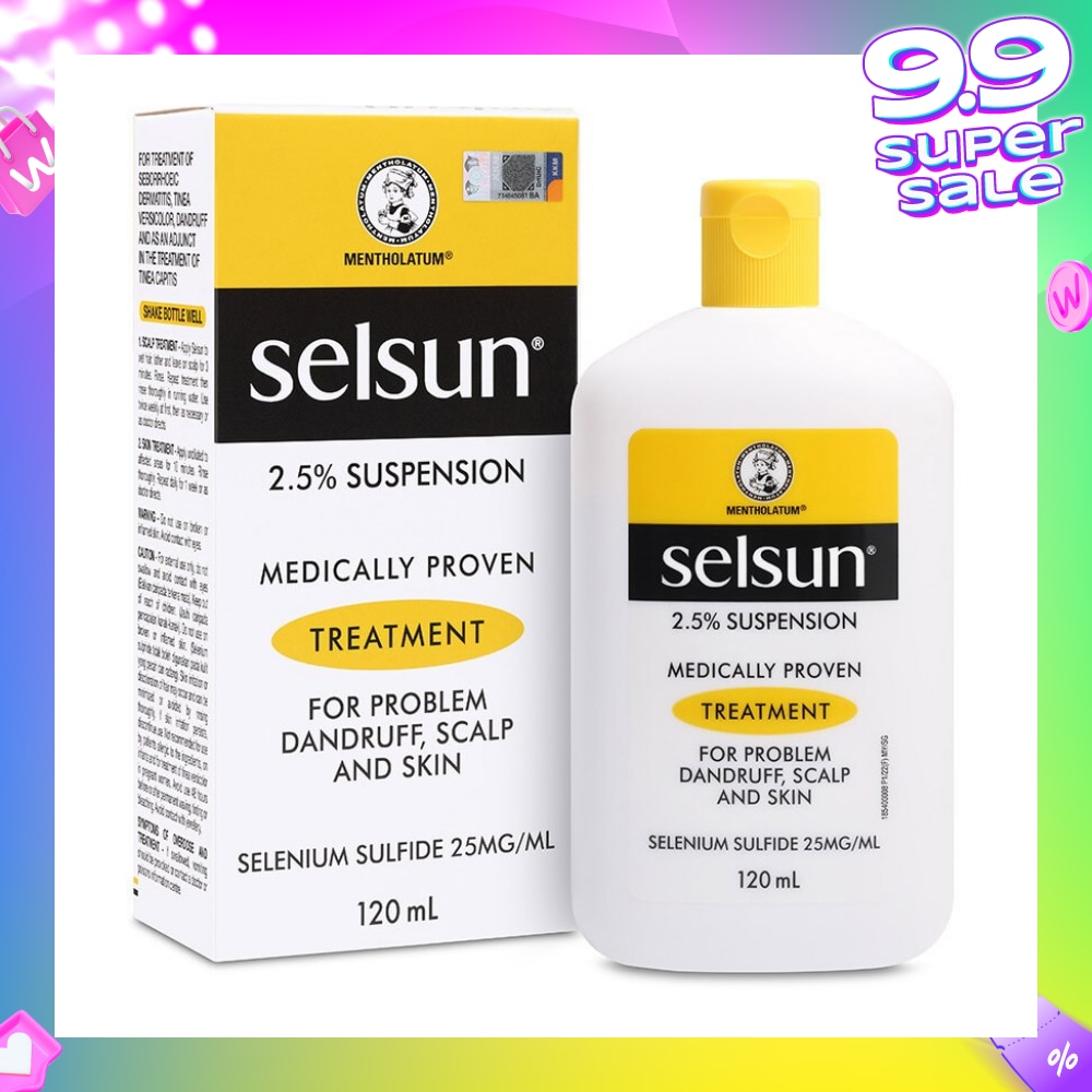 2.5% Anti Dandruff Suspension Shampoo (Medically Proven Treatment For Problem Dandruff, Scalp And Skin) 120ml