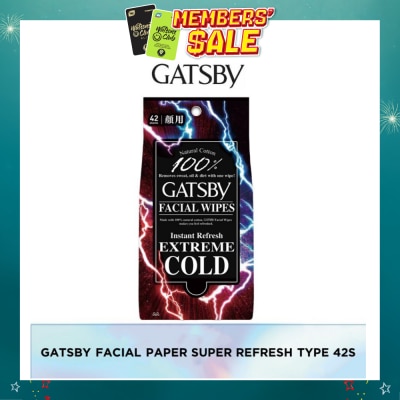 GATSBY - Facial Paper S Refresh 42 Sheets
