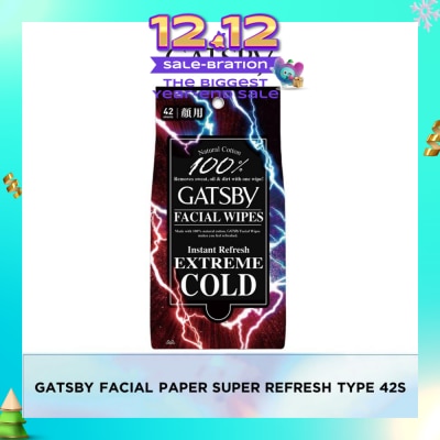 GATSBY Facial Paper S Refresh 42 Sheets