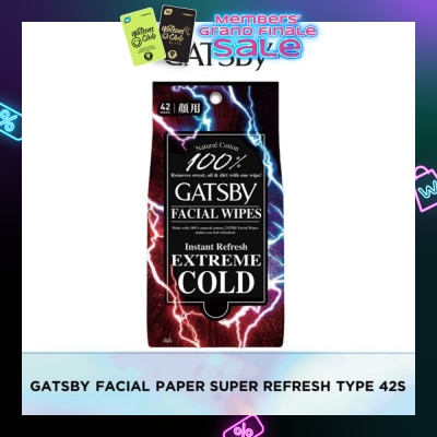 GATSBY Facial Paper S Refresh 42 Sheets