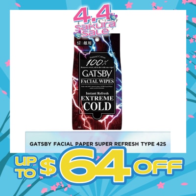 GATSBY - Facial Paper S Refresh 42 Sheets